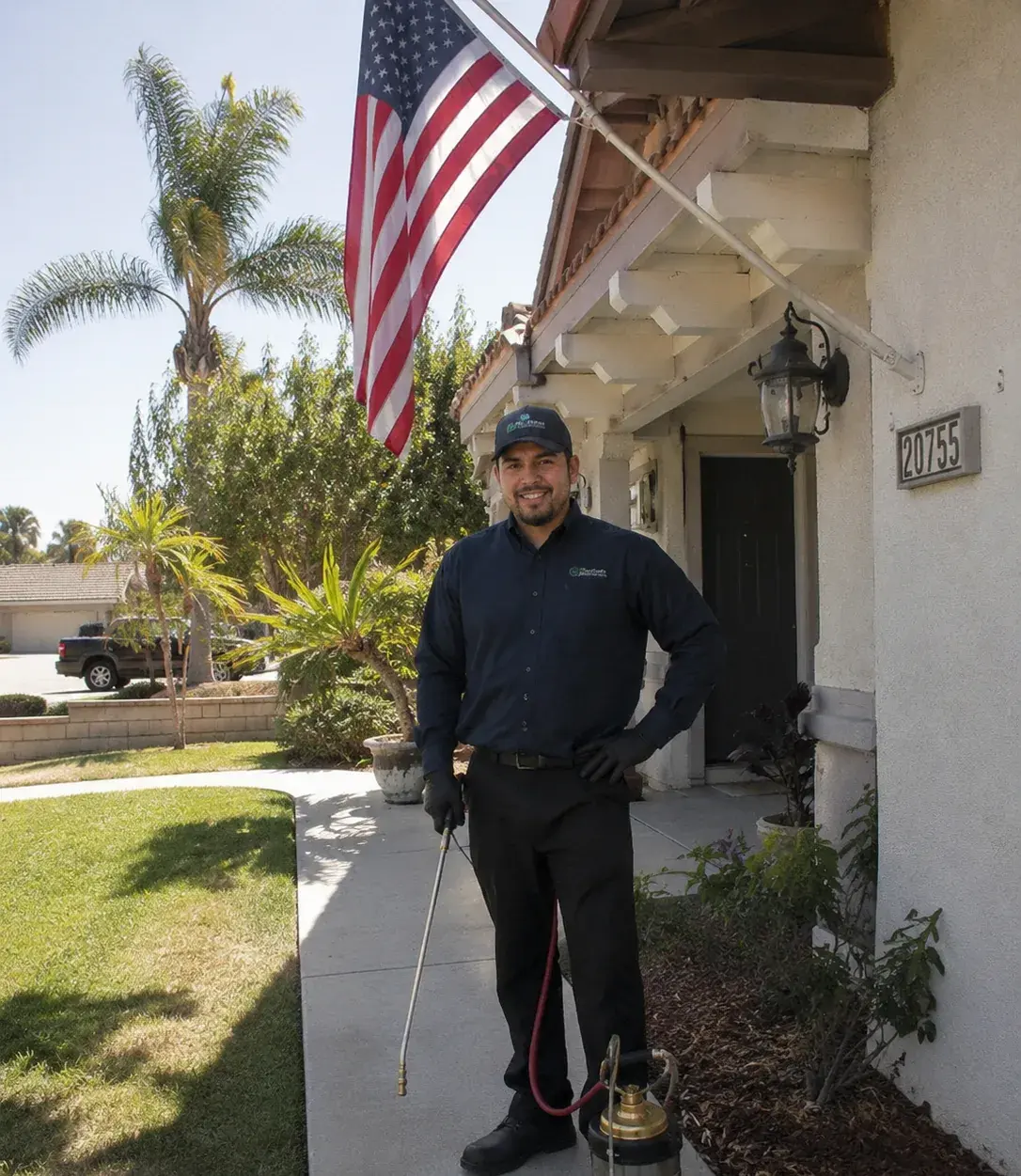 Friendly local Georgetown technician at a customer's home